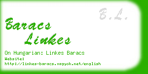 baracs linkes business card
